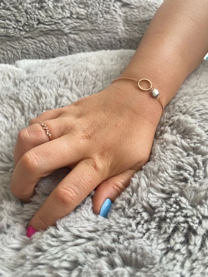 Bracelet Cluse plaque or rose Collection Marble
