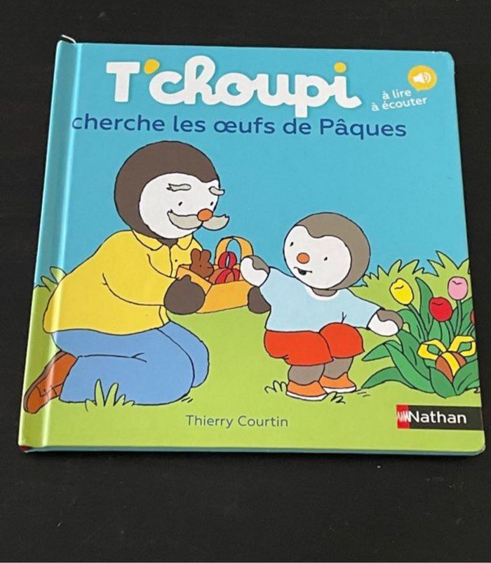 Livre tchoupi cherche les œufs de Pâques