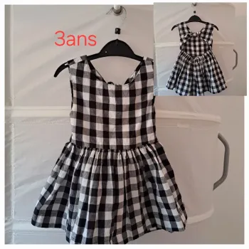 Robe carreaux été fille