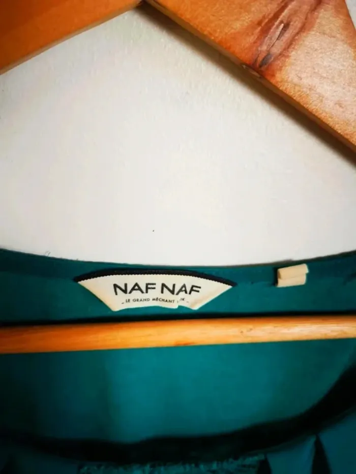 C34 robe vert naf naf S - photo numéro 3
