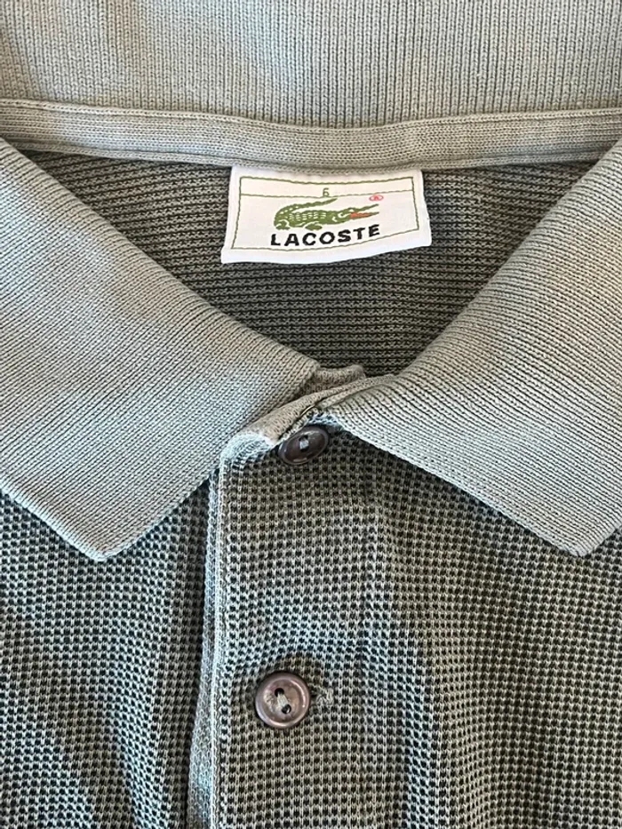 Polo Lacoste vert à motifs taille XL 🐊 - photo numéro 6
