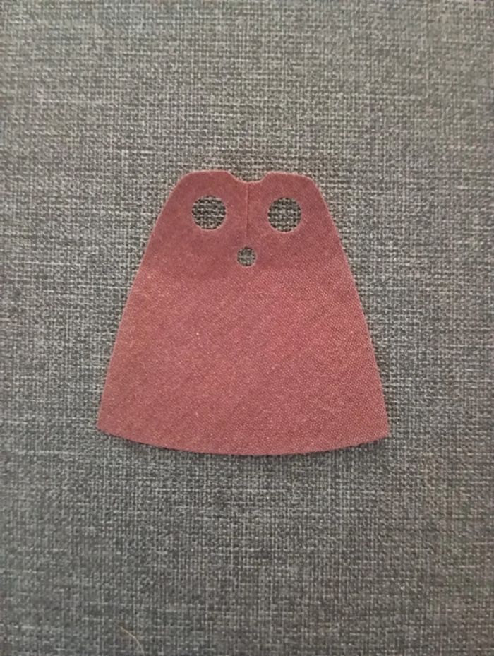 Minifigure,cape cloth, standard -traditional starched fabric-3
