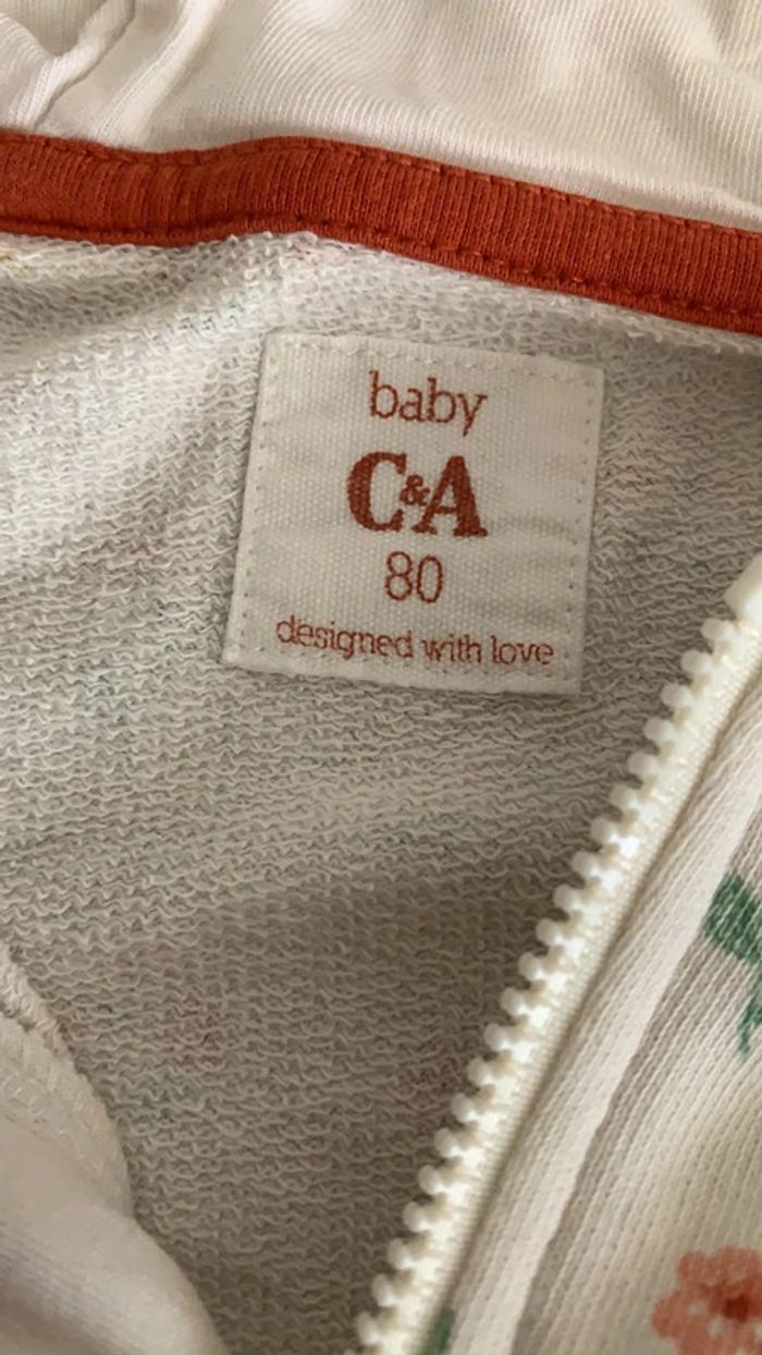 Veste sweat à capuche 12 mois - photo numéro 2