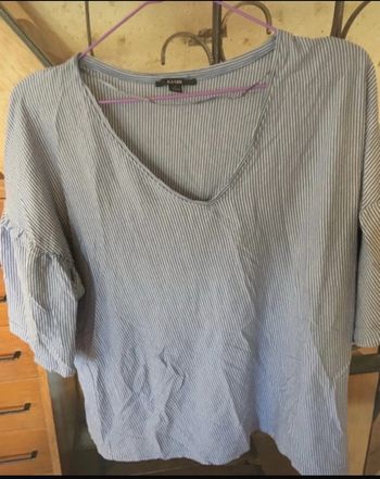 Haut teeshirt large rayé L