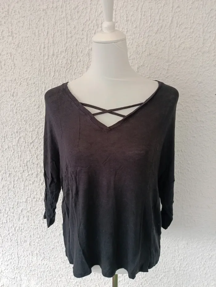 Lot de deux blouse fluide manches 3/4 Pimkie taille S - photo numéro 4