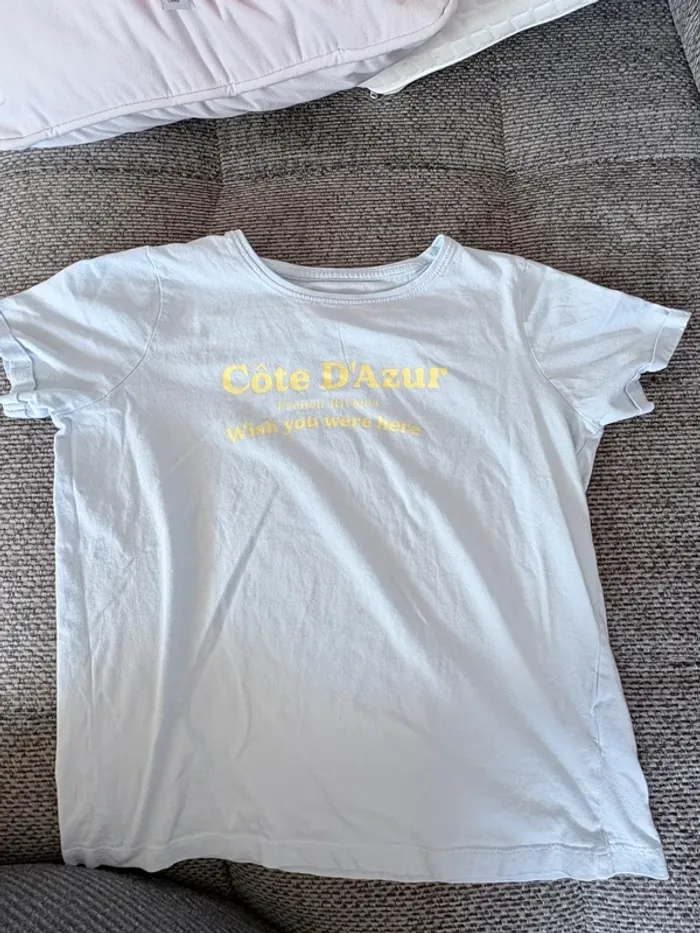 TEE shirt fille primark bleu