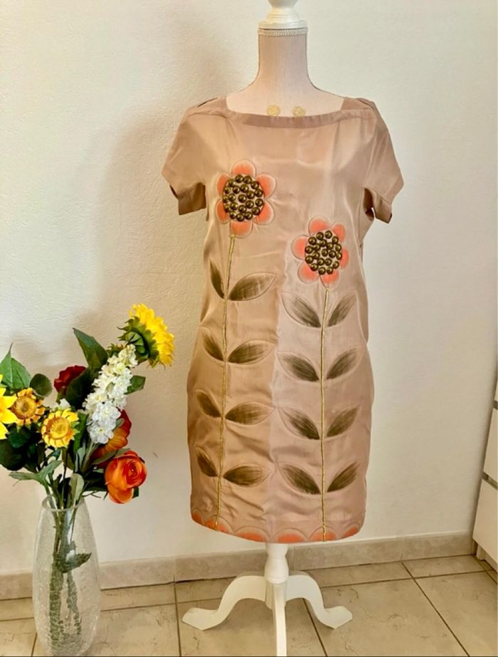 Robe en soie Nude fluide Manoush T.36