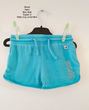 Short léger 4ans