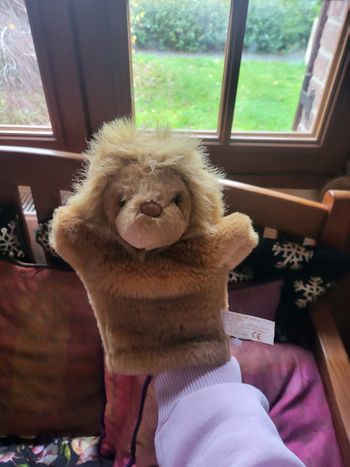 Vintage peluche lion 🦁 marionnette