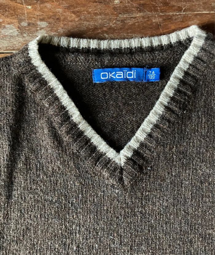 Pull sans manches laine 8 ans Okaïdi - photo numéro 3
