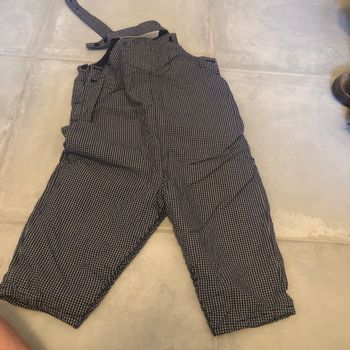 Salopette à carreau