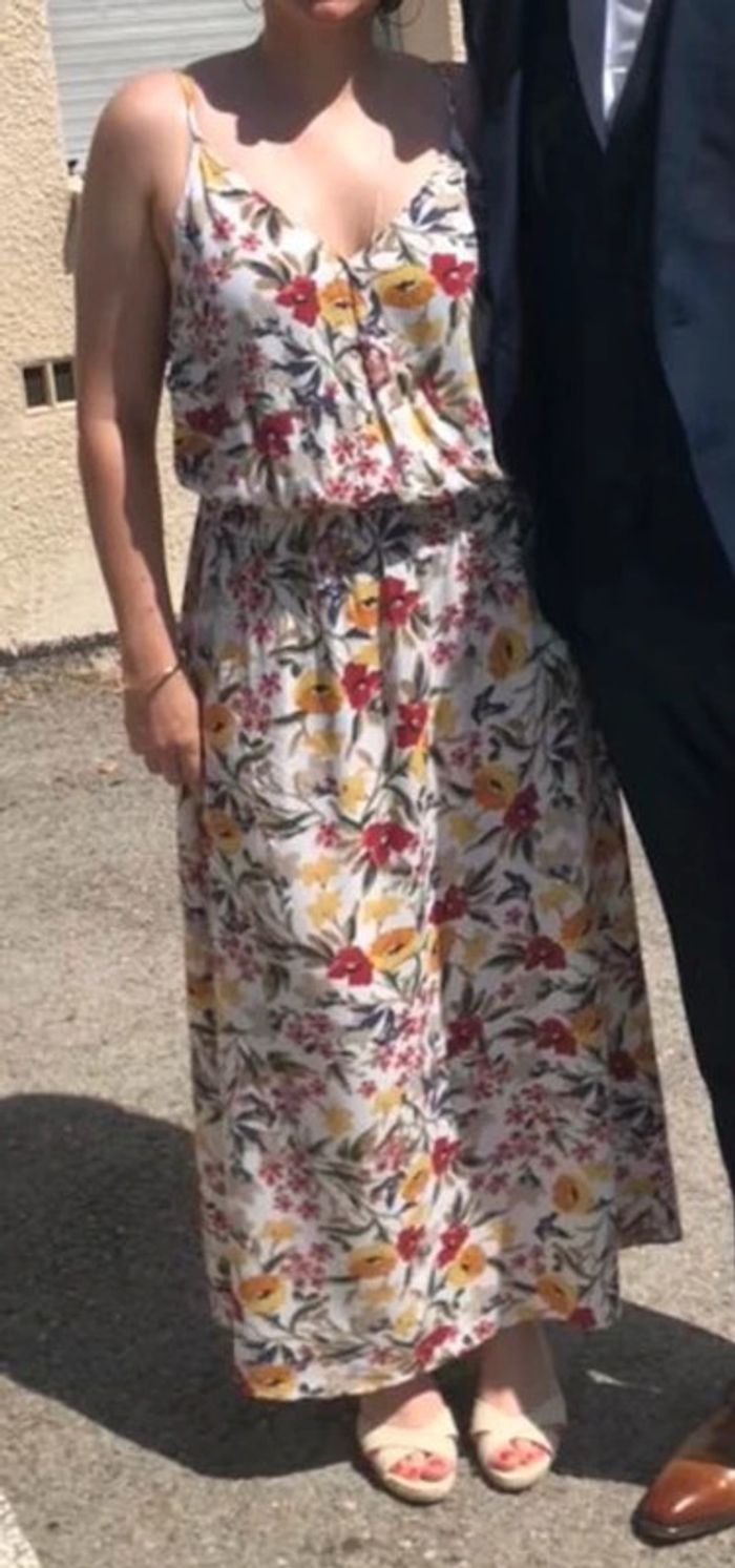 Robe longue à fleurs taille M - photo numéro 6
