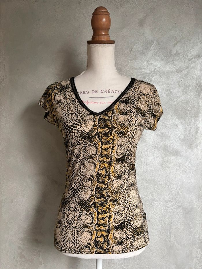 Tee-shirt imprimé python Morgan - photo numéro 2