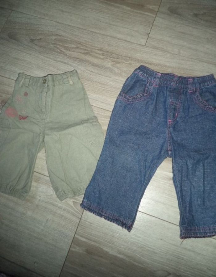 Lot 1 jean + 1 pantalon  12 mois