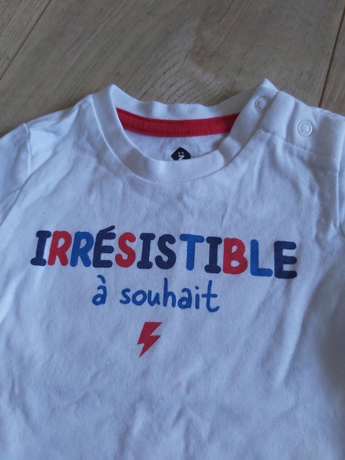 Tee-shirt ML garçon 6 mois (78) - photo numéro 2