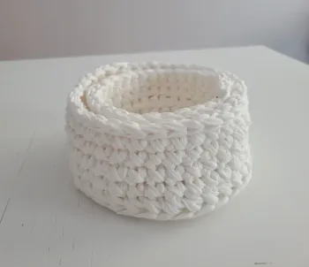 2 Paniers de rangements en fils de coton recyclé