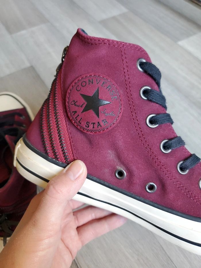 Converse bordeaux et noire P.38.5 - photo numéro 14