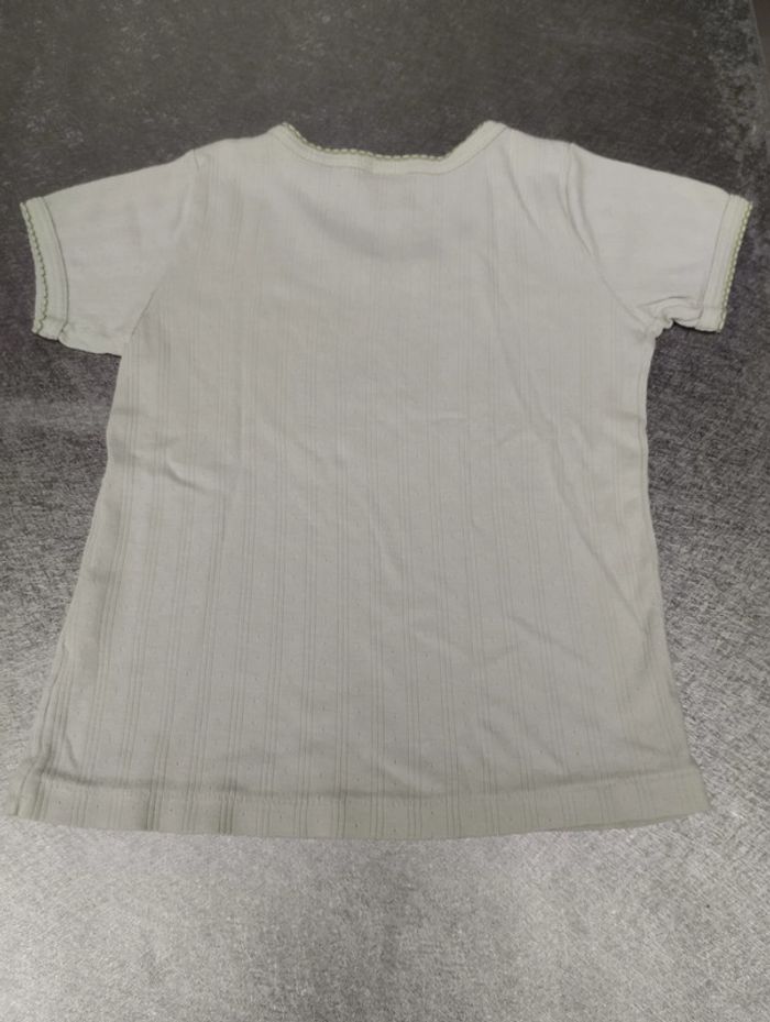 Lot de 2 Tee-shirt manches courtes 5 ans fille Petit Bateau et Okaïdi - photo numéro 5