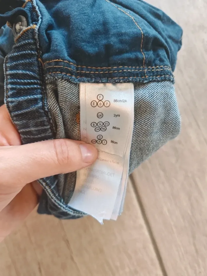 Ensemble d'été short en jeans et t-shirt rose 2 ans - photo numéro 6