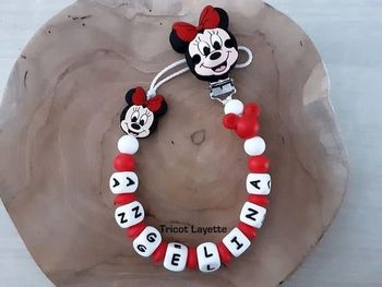 Attache tétine minnie