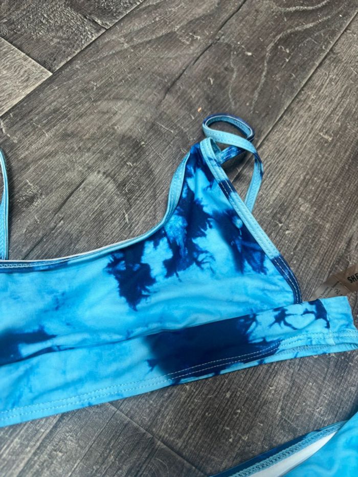 Maillot de bain femme taille L bleu ciel et marine - photo numéro 3
