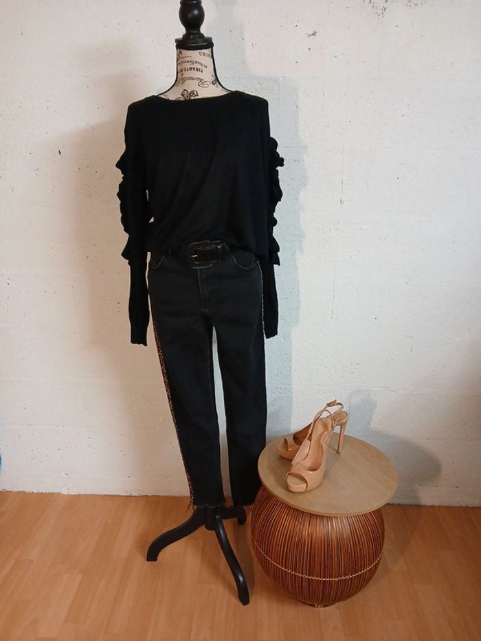 Pull noir kiabi taille XL Bon etat - photo numéro 6