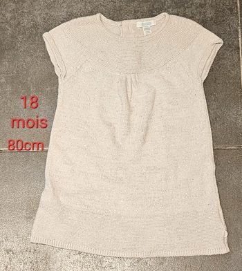 Robe pull brillante 18 mois, 80cm. Obaïbi