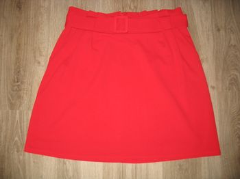 JUPE COURTE ROUGE "CACHE CACHE" - Taille 42 - n°05