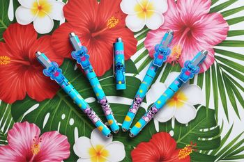 Stylo bleu en métal - Stitch