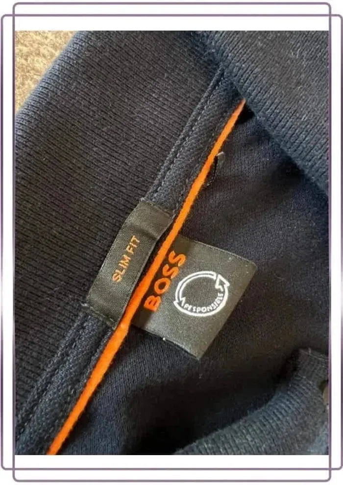 Polo bleu marine homme Hugo Boss taille XS Polo man Poloshirt uomo Polo hombre Polo Herren - photo numéro 4