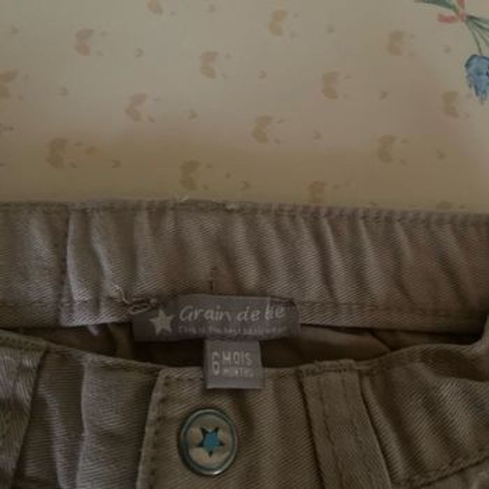 Lots 1 pantalon Jeans  6mois  68cm  marron - photo numéro 5