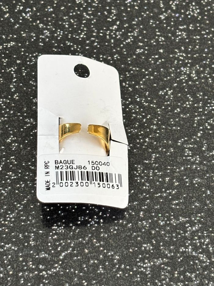 Neuf - bague ajustable acier inoxydable - photo numéro 2