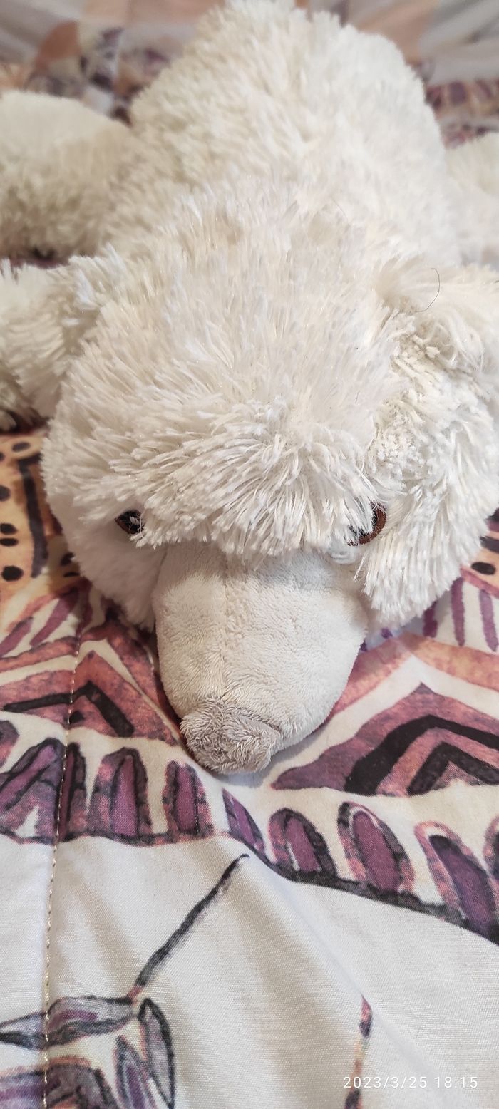 Peluche ours blanc - photo numéro 3