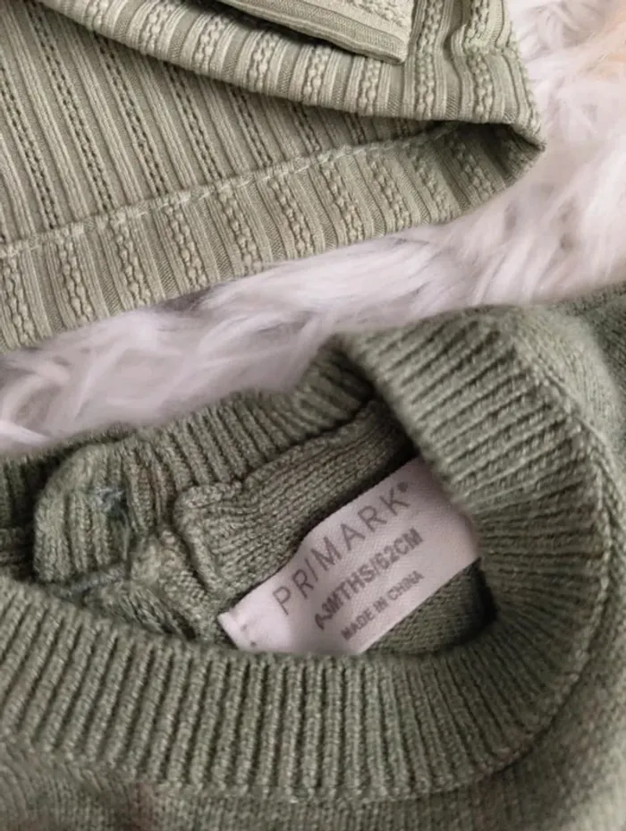 Ensemble robe tricot+turban et chaussettes hautes Primark 3 mois 🎀 - photo numéro 6