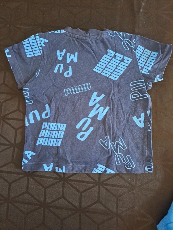 Ensemble short Tee-shirt puma bleu 12 / 18mois - photo numéro 3