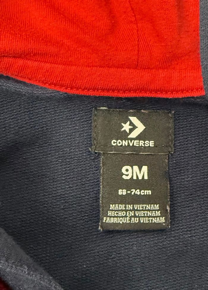 Combinaison Converse bébé garçon marine et rouge taille 9 mois - photo numéro 3