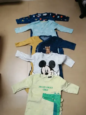 Pyjama bb garçon 12 mois lot de 5