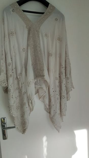 Blouse dentelle manche 3/4h