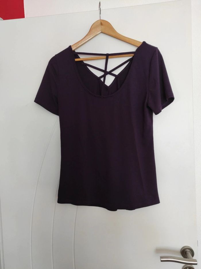 T-shirt violet taille M - photo numéro 5