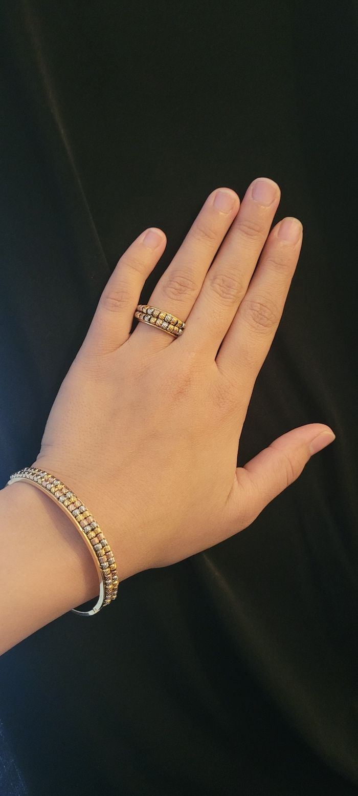 Bracelet et bague en acier inoxydable - photo numéro 2