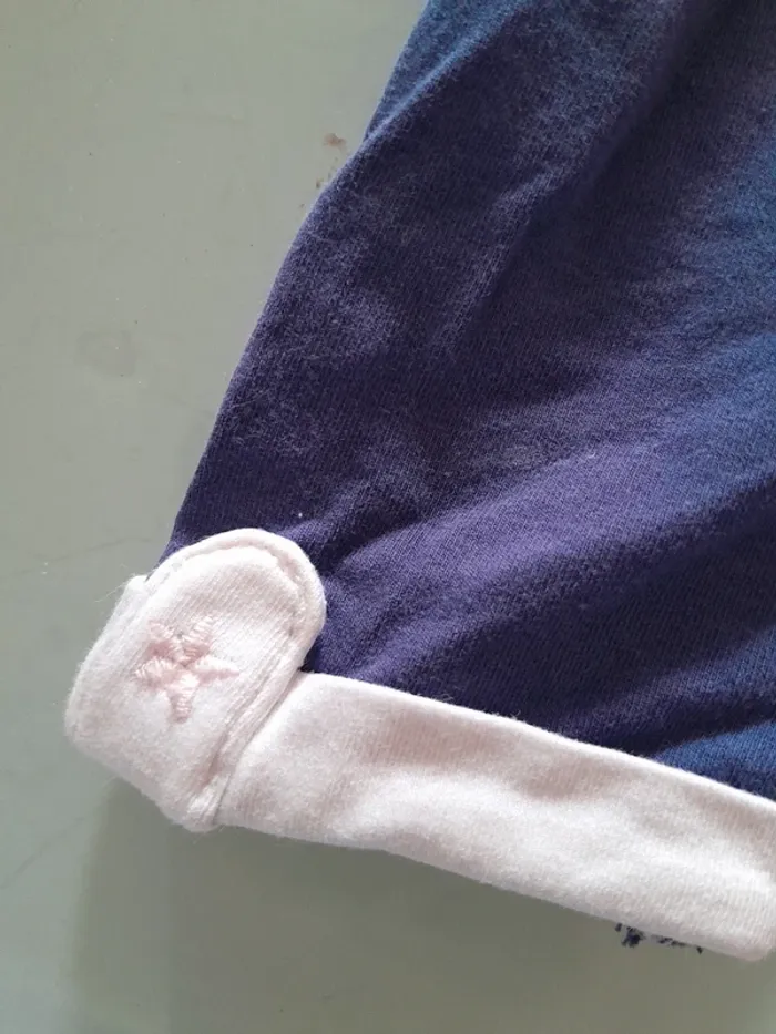 Legging fille bleu marine 6mois - photo numéro 3