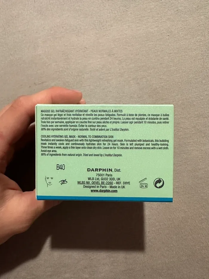 Masque gel rafraîchissant hydratant darphin Paris - photo numéro 7