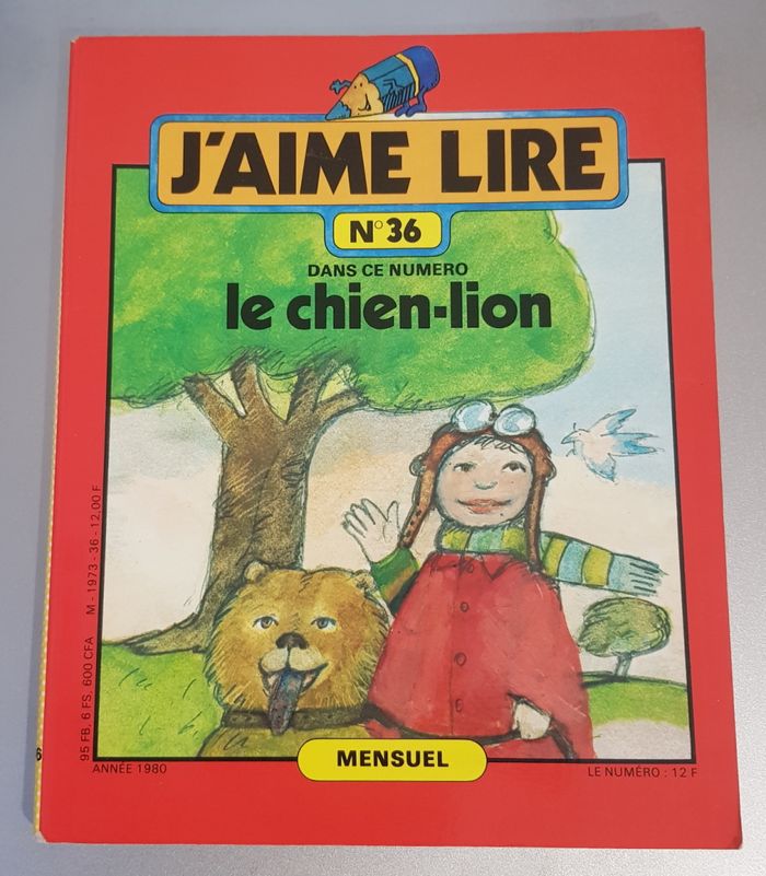 J'aime Lire N° 036 - Le chien-lion (janv-80) - Philippe Roche - André Dahan - Bayard