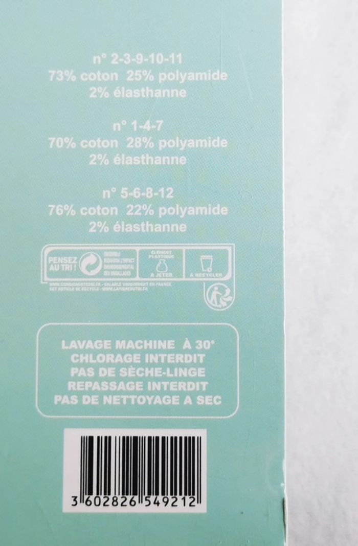Coffret 12 paires de chaussettes garçon à offrir 31/35 - photo numéro 4