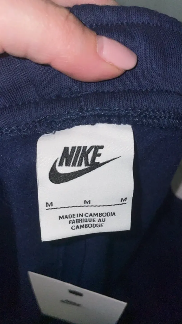 Jogging / Pantalon de survêtement Nike bleu marine, taille M, neuf - photo numéro 7