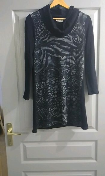Pull femme noir et gris taille 4    11