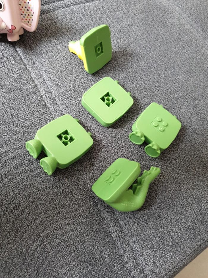 Lot de 2 animaux puzzle l'éléphant et le crocodile - photo numéro 3