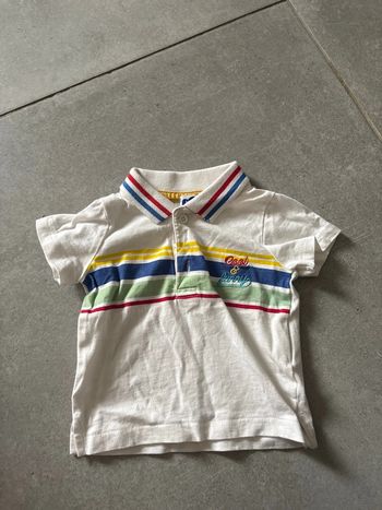 Polo rayé multicolore