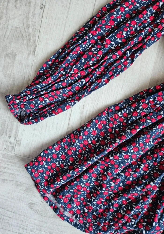 Robe manches longues fleuries 10 ans - photo numéro 4