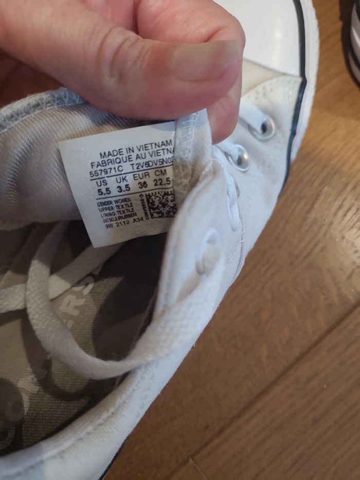 Converse blanche 36 - photo numéro 4